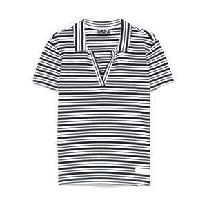 Ea7 Emporio Armani Women Striped Polo Shirt